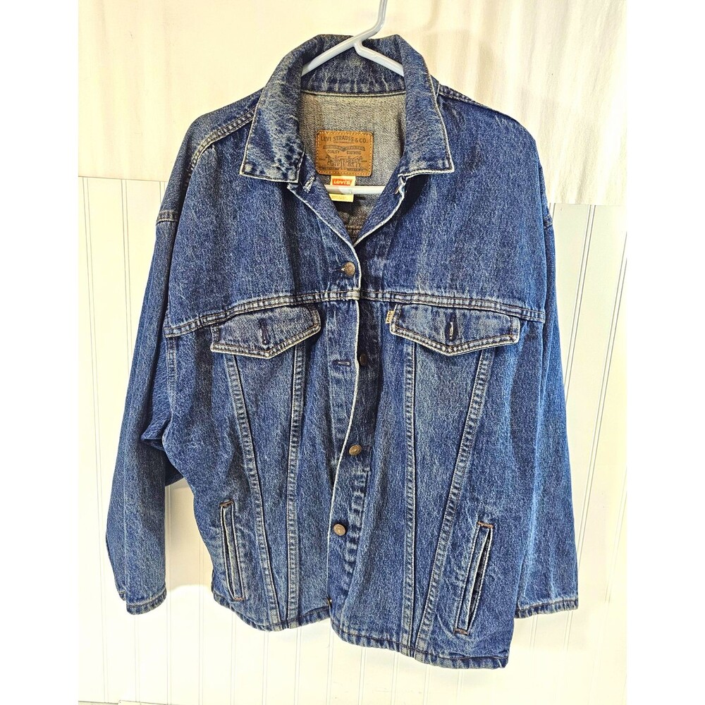 Levi's Men's Blue Trucker Denim Jacket Button Front Pockets Sz M Made in USA